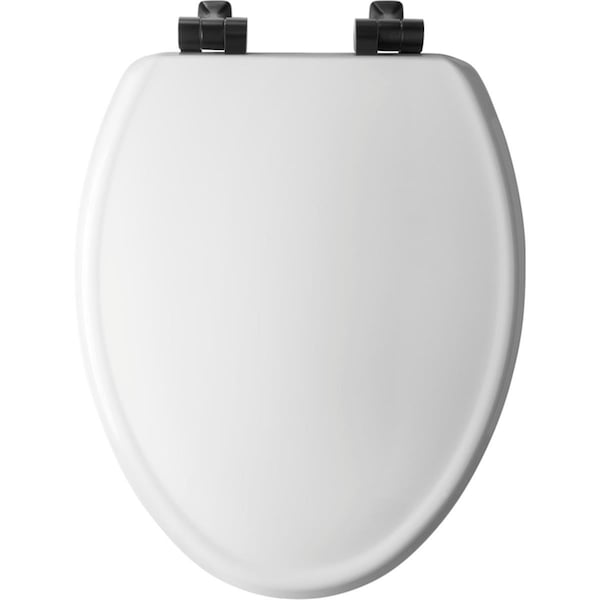 Chesterfield Benton Slow Close Elongated Wood Toilet Seat, White CH1680429 - main